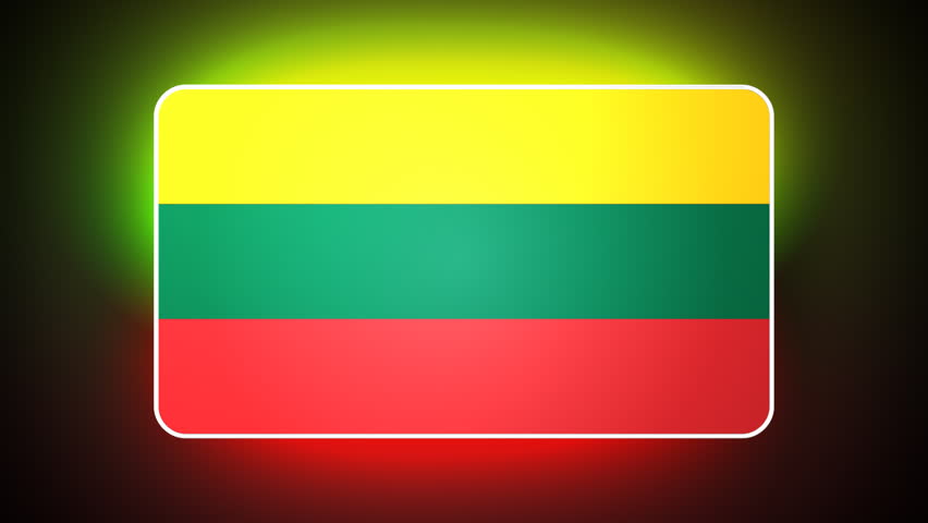Lithuanian 3D flag - HD loop 