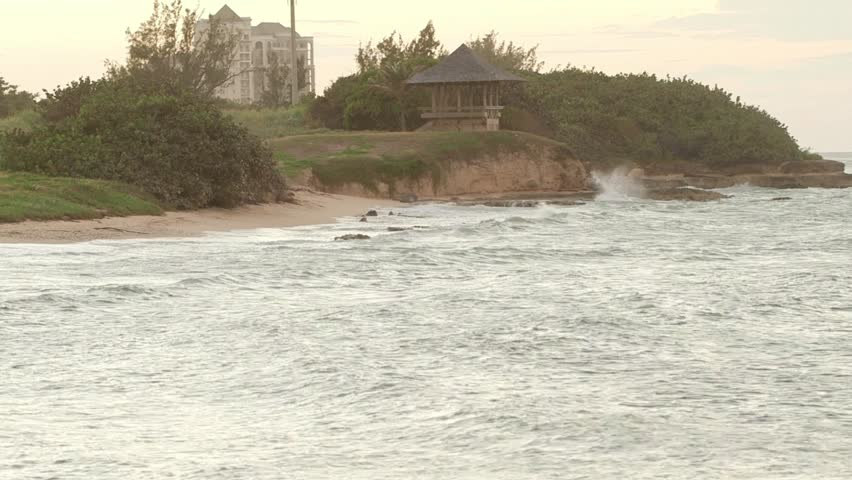 Landscape of tropical island paradise Montego Bay, Jamaica