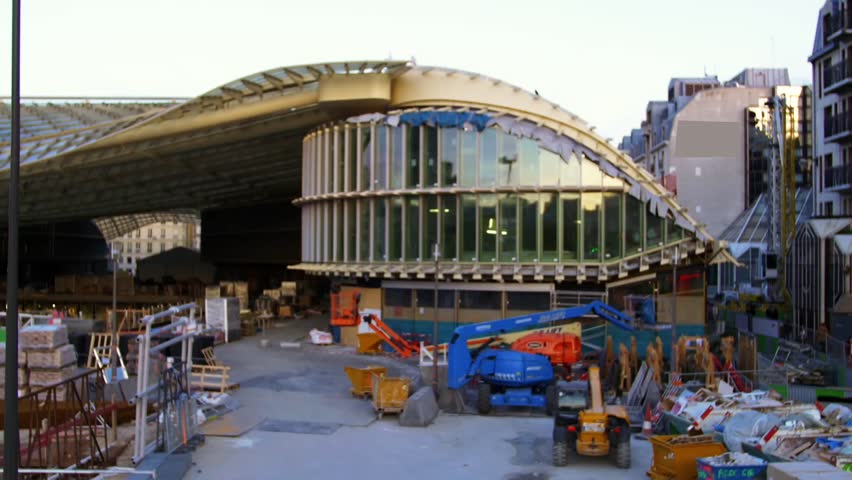 Paris, construction works at the new structure of the forum des Halles