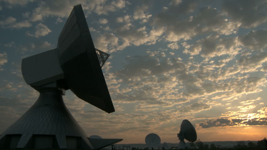 Sunset at Satellite Earth Station