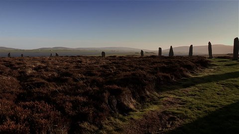 Ring of Brodgar stone circle, neolithic monument, Orkney Islands, Scotland