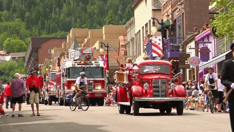 Park City, Utah, Circa July 2015.  Annual Main Street 4th of July parade.