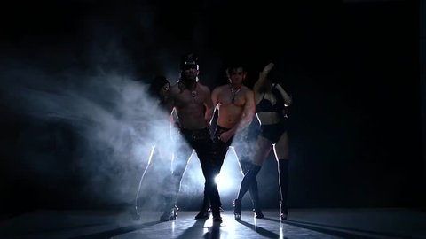 Night Club Dancer Dance Beauty Nude Stock Footage Video (100% Royalty