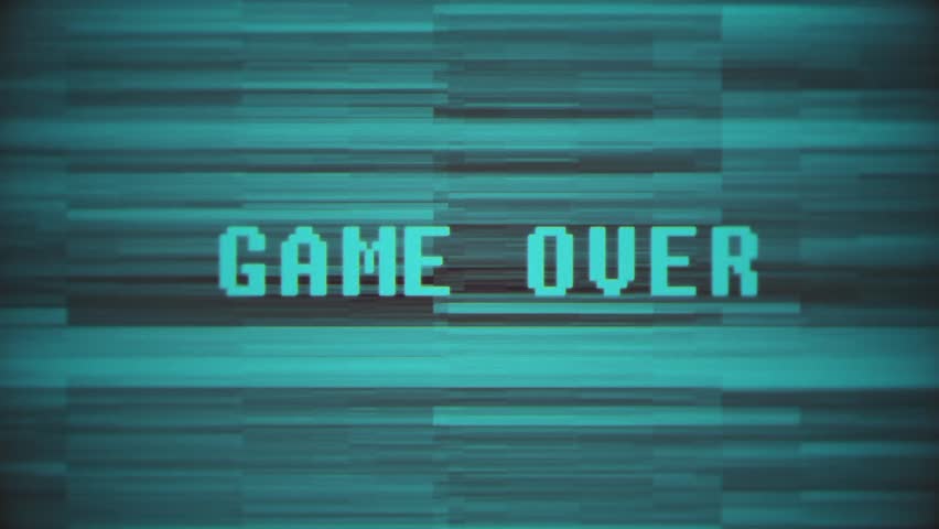 Game Over Screen Glitch Game Stock Footage Video 100 Royalty Free Shutterstock