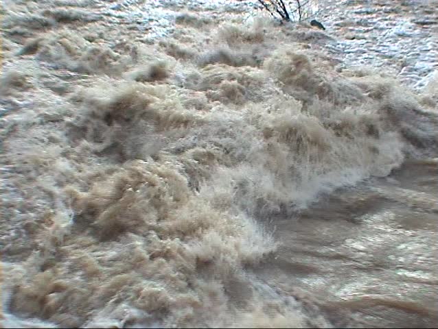 Autumn river waterfall three