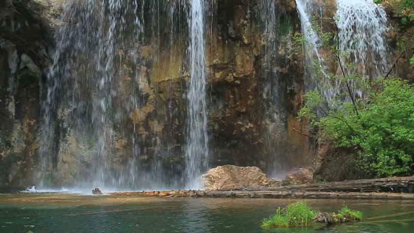Beautiful waterfall in true slow motion. 