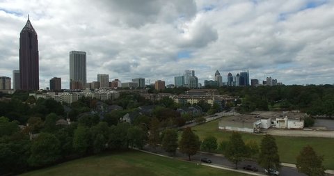 Atlanta downtown aerial