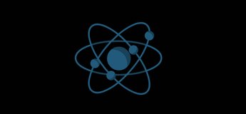 Animated Atom Visual. A great piece of stock in 4k definition, perfect for film, tv, documentaries, reality TV, trailers, infomercials and more!