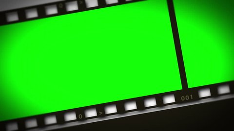 Montage of green film strip