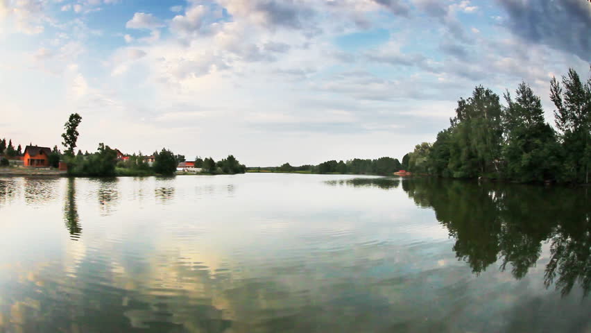 forest lake in autumn 