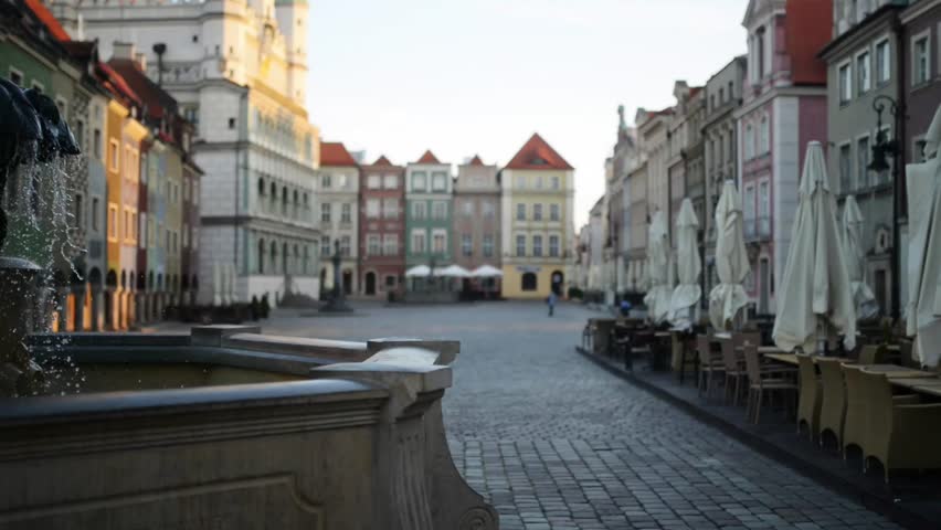 Apollo Fountain - one of four fountains in Old Market in Poznan, on its south-eastern side of mouth of street Swietoslawska and Wodnej. Was unveiled in 2002, creator of fountain is Marian Konieczny.