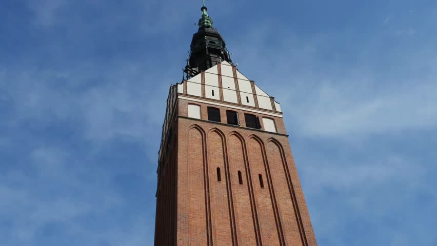 St. Nicholas Cathedral is a 13th-century Gothic church in Elblag, Poland. Established in circa 1247, the church became Lutheran in 1573. It was damaged by fire in the late 18th century.