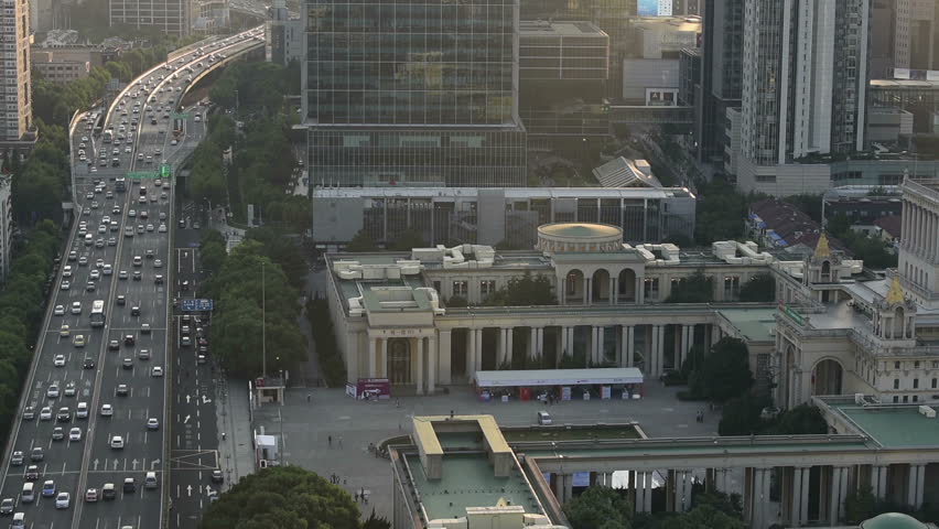 Shanghai urban scenery, elevated road