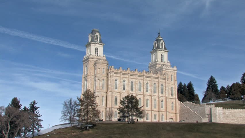 The Church of Jesus Christ of Latter-Day Saints, Mormon or LDS in Manti Utah. Built in later 1800
