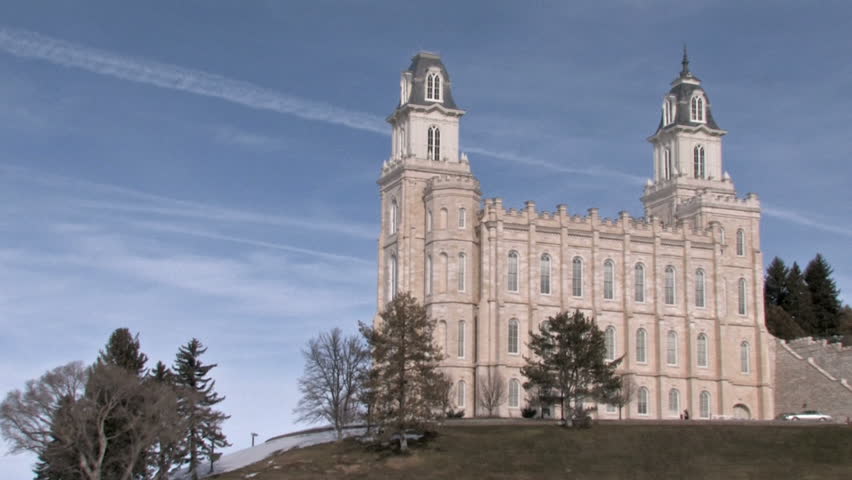 Temple of the Church of Jesus Christ of Latter-Day Saints, Mormon or LDS in Manti Utah. Built in later 1800