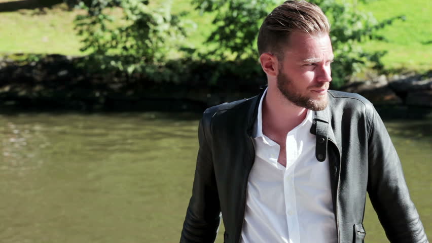leather jacket with dress shirt
