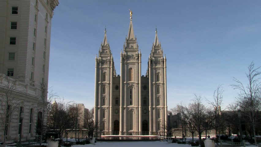 Mormon Temple in Salt Lake City Utah.