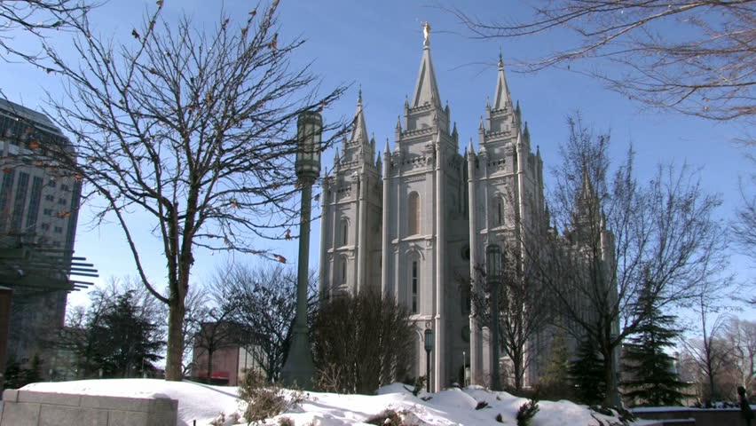 Mormon Temple in Salt Lake City Utah. 