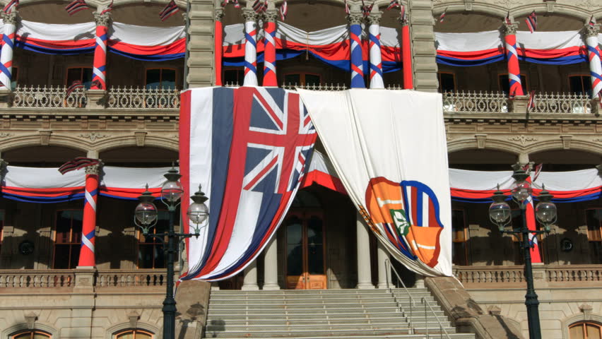 4k Iolani Palace in Downtown Honolulu, Oahu, Hawaii.