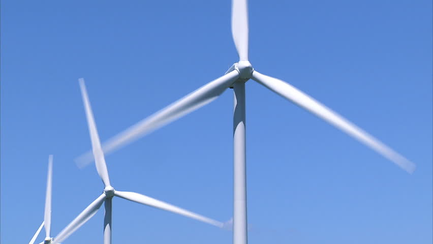 Three wind turbines