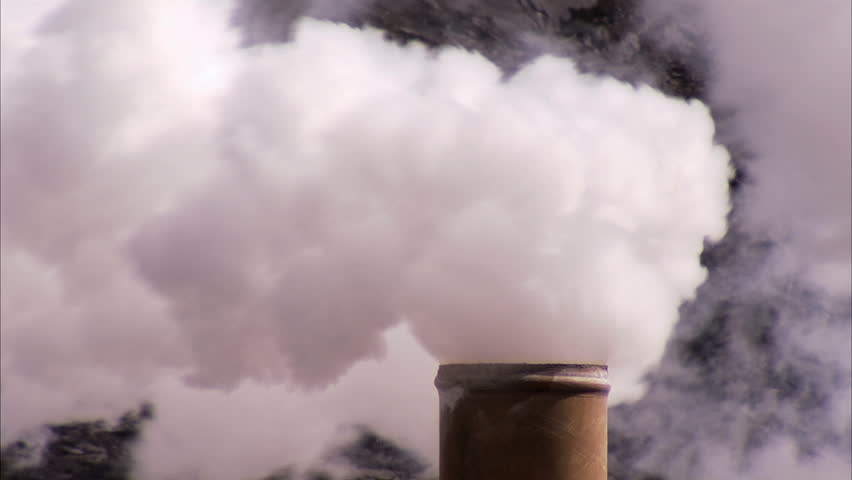 Close up of smoke stack exhaust