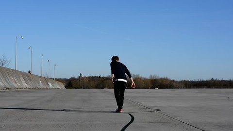 Crazy Gainer Back Flip Over Bridge Stock Footage Video 100 Royalty Free Shutterstock