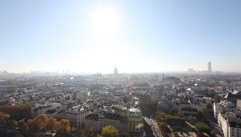 sunny day in Paris, France