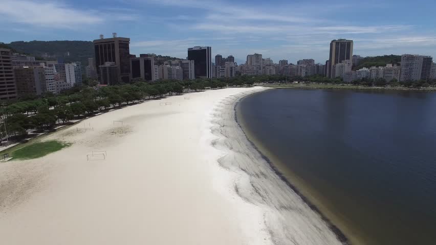 Aerial View of Botafogo Beach, Rio de Janeiro, Brazil