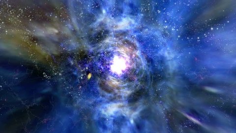 Space 2121: Flying through star fields and galaxies in deep space (Loop).