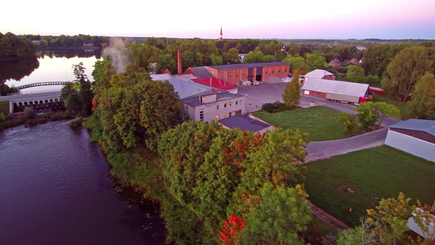 The large area of the Rapina paper mill. Räpina Paper Factory (originally a paper mill) was completed in 1734 making it the oldest Estonian industrial company to still be in operation.
