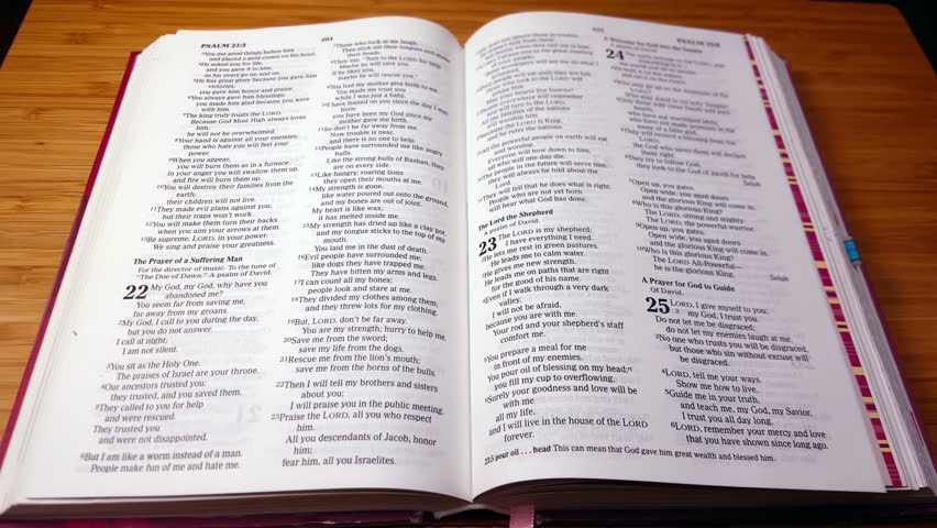 Open Holy Bible 4k Stock Footage Video 100 Royalty free 12888005 