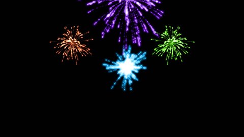 Fireworks colored 