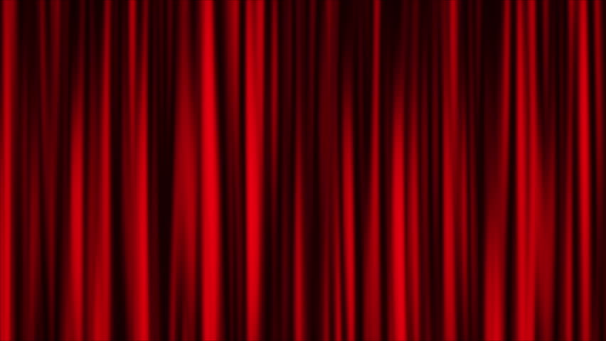 Red Curtain Animation Background Stock Footage Video (100% Royalty-free