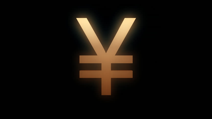 rotating yen symbol