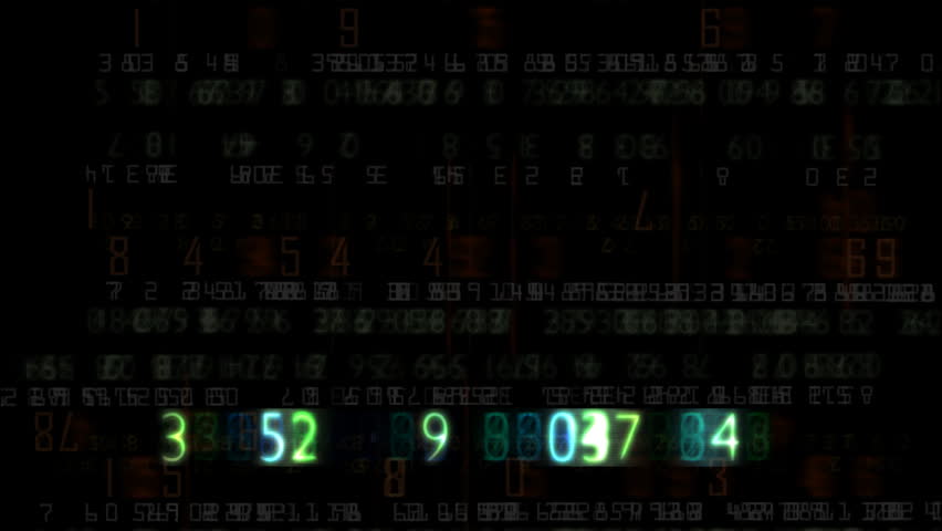 Barcode flashing and animated random numbers