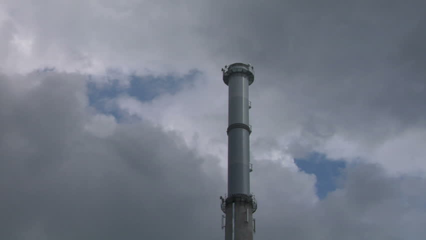 Industrial plant chimney 