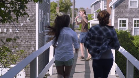 Teen Girls Walk Arm In Stock Footage Video 100 Royalty Free Shutterstock