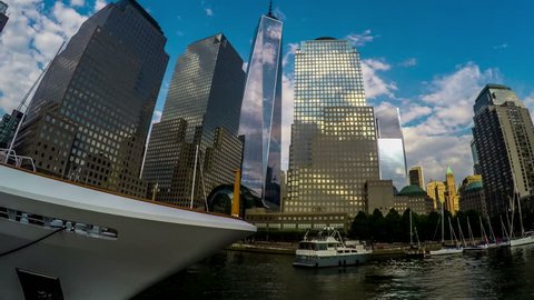 New York City, USA-Jul 8,2015: One World Trade Center and buildings in New York City, New York, USA
