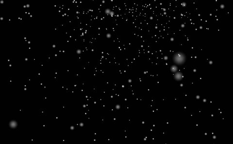 Falling snowflakes, matte, wide angle, loopable