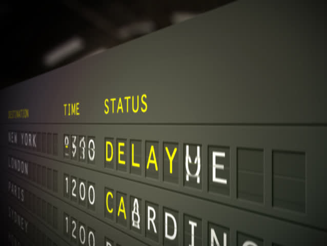 Flight Departures Closeup. NTSC.