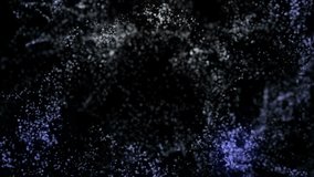 Empty Particles Ring Background, 4k