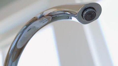 Leaky Bathtub Faucet Bathroom House Stock Footage Video (100% Royalty