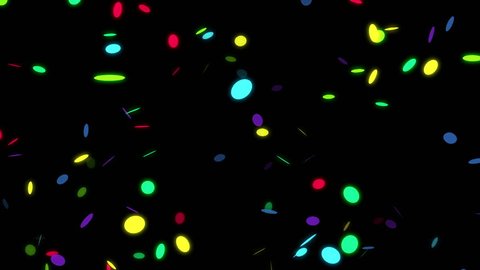 Colorful Confetti Confetti Falling Down On Stock Footage Video (100% ...