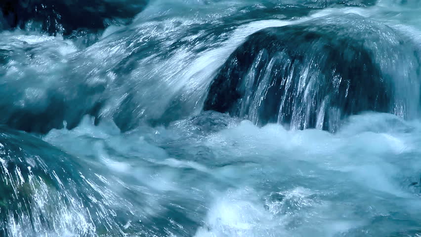 Cascade in the mountain river.
