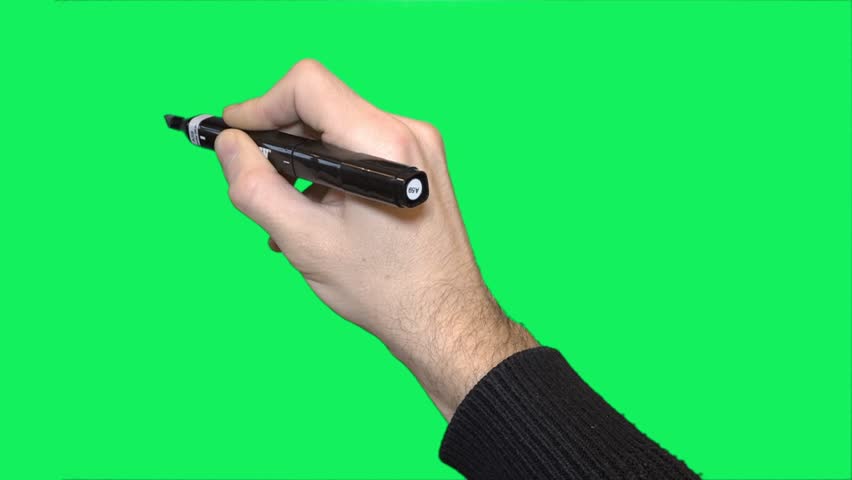 Writing Marker Pen On Blanck Stock Footage Video (100% Royalty-free