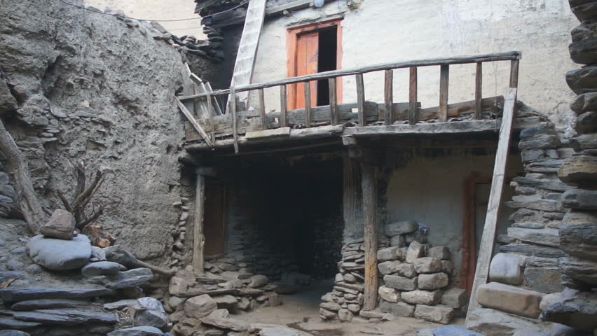 street of the Kagbeni, Mustang, Nepal.