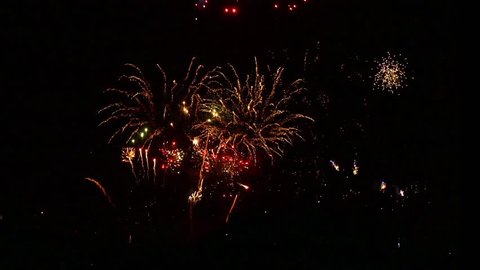 Spectacular display of fireworks at Alexandra Palace in London celebrating Guy Faukes anniversary