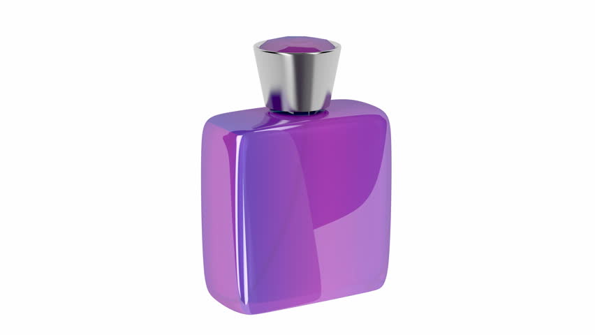 perfume with purple bottle