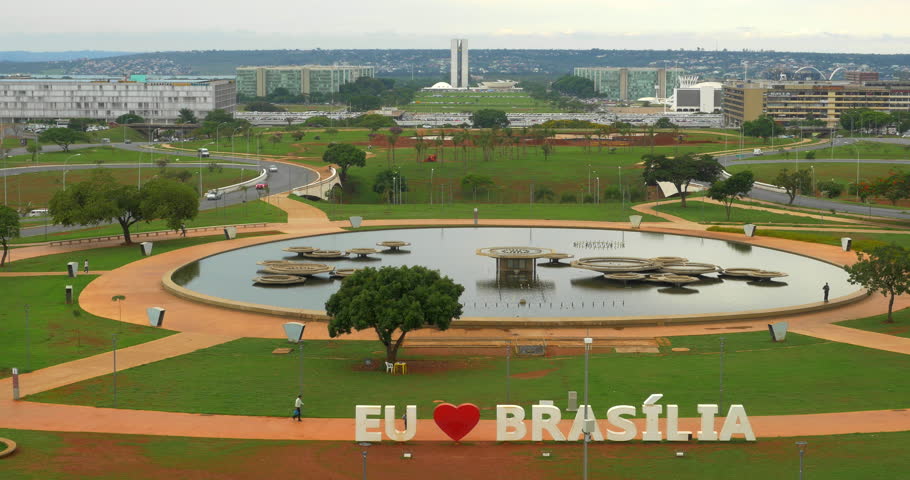 Aerial view of Brasilia, capital of Brazil.