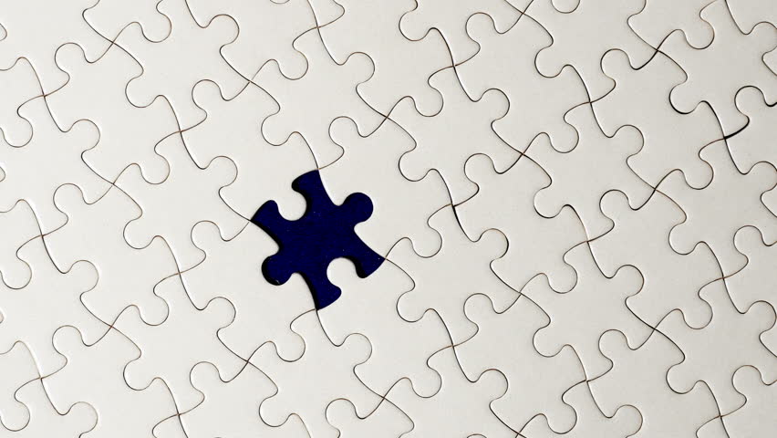 Jigsaw Puzzle. Puzzle Piece Background. Stock Footage Video (100%